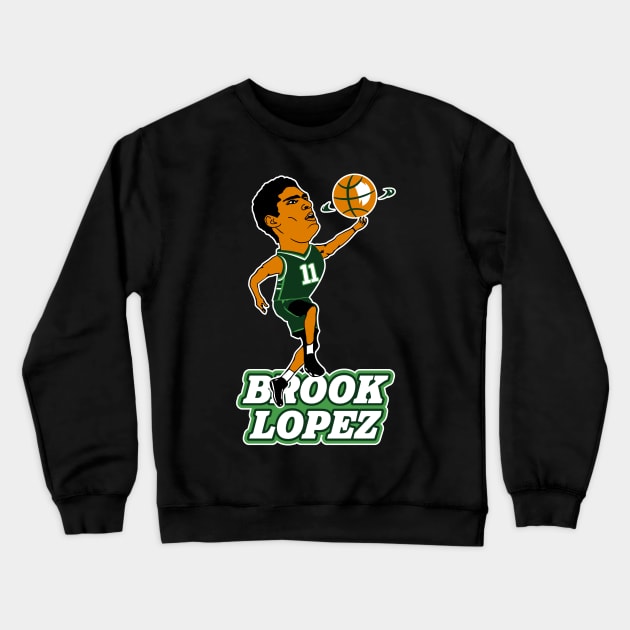 Brook Lopez Fan Design Crewneck Sweatshirt by darklordpug